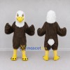 Custom Brown and White Bald Eagle Character Mascot Costume Adult Full Body Suit for Sports Events
