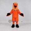 Custom Orange and Tan Bird Character in Sportswear Mascot Costume Adult Full Body Suit for Sports Events Custom Orange and Tan Bird Character in Sportswear Mascot Costume Adult Full Body Suit for Sports Events