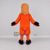 Custom Orange and Tan Bird Character in Sportswear Mascot Costume Adult Full Body Suit for Sports Events Custom Orange and Tan Bird Character in Sportswear Mascot Costume Adult Full Body Suit for Sports Events