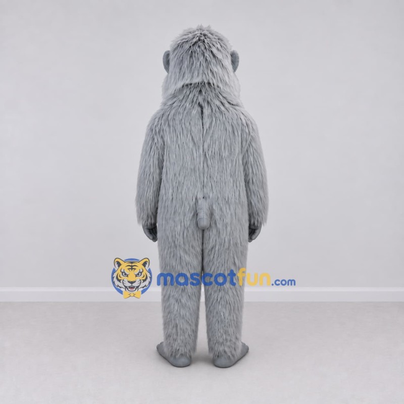 Custom Gray and Blue Mandrill Character Mascot Costume Adult Full Body Suit for Wildlife Events Custom Gray and Blue Mandrill Character Mascot Costume Adult Full Body Suit for Wildlife Events