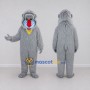 Custom Gray and Blue Mandrill Character Mascot Costume Adult Full Body Suit for Wildlife Events
