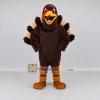 Custom Brown and Cream Turkey Character Mascot Costume Adult Full Body Suit for Farm Events