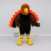 Custom Brown Black and Orange Turkey Character Mascot Costume Adult Full Body Suit for Farm Events