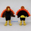 Custom Brown Black and Orange Turkey Character Mascot Costume Adult Full Body Suit for Farm Events