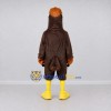 Custom Brown and Orange Bird Character Mascot Costume Adult Full Body Suit for Wildlife Events Custom Brown and Orange Bird Character Mascot Costume Adult Full Body Suit for Wildlife Events