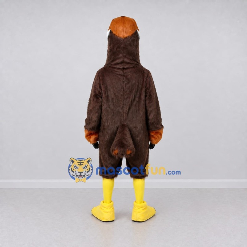 Custom Brown and Orange Bird Character Mascot Costume Adult Full Body Suit for Wildlife Events Custom Brown and Orange Bird Character Mascot Costume Adult Full Body Suit for Wildlife Events