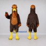 Custom Brown and Orange Bird Character Mascot Costume Adult Full Body Suit for Wildlife Events