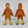 Custom Brown and Yellow Turkey Character Mascot Costume Adult Full Body Suit for Farm Events