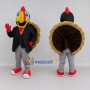 Custom Black and Brown Turkey Character in a Blazer Mascot Costume Adult Full Body Suit for Community Events