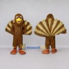 Custom Brown and Cream Turkey Character Mascot Costume Adult Full Body Suit for Farm Events Custom Brown and Cream Turkey Character Mascot Costume Adult Full Body Suit for Farm Events