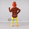 Custom Brown and Red Turkey Character Mascot Costume Adult Full Body Suit for Farm Events Custom Brown and Red Turkey Character Mascot Costume Adult Full Body Suit for Farm Events