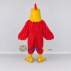 Custom Red and Yellow Rooster Character Mascot Costume Adult Full Body Suit for Farm Events