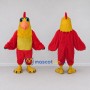 Custom Red and Yellow Rooster Character Mascot Costume Adult Full Body Suit for Farm Events