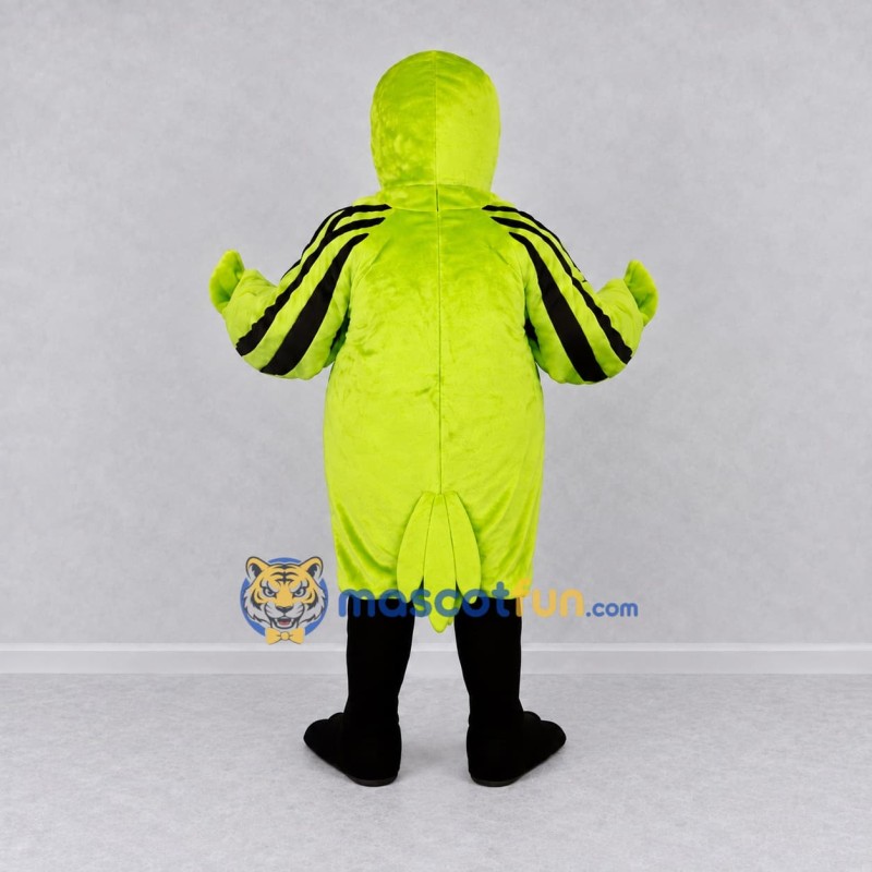 Custom Lime and Black Bird Character Mascot Costume Adult Full Body Suit for Wildlife Events