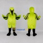 Custom Lime and Black Bird Character Mascot Costume Adult Full Body Suit for Wildlife Events
