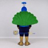 Custom Blue and Green Peacock Character Mascot Costume Adult Full Body Suit for Wildlife Events