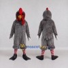 Custom Gray and Red Rooster Character Mascot Costume Adult Full Body Suit for Farm Events Custom Gray and Red Rooster Character Mascot Costume Adult Full Body Suit for Farm Events