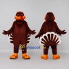 Custom Brown and Orange Turkey Character Mascot Costume Adult Full Body Suit for Farm Events Custom Brown and Orange Turkey Character Mascot Costume Adult Full Body Suit for Farm Events