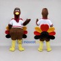 Custom Brown and White Turkey Character in a Jersey Mascot Costume Adult Full Body Suit for Sports Events