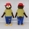 Custom Brown and Blue Bird Character in Casual Clothes Mascot Costume Adult Full Body Suit for School Events Custom Brown and Blue Bird Character in Casual Clothes Mascot Costume Adult Full Body Suit for School Events