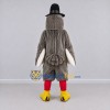 Custom Gray and Red Turkey Character with a Pilgrim Hat Mascot Costume Adult Full Body Suit for Community Events Custom Gray and Red Turkey Character with a Pilgrim Hat Mascot Costume Adult Full Body Suit for Community Events
