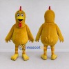 Custom Yellow and Red Chicken Character Mascot Costume Adult Full Body Suit for Farm Events