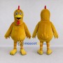 Custom Yellow and Red Chicken Character Mascot Costume Adult Full Body Suit for Farm Events