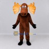 Custom Brown and Tan Moose Character Mascot Costume Adult Full Body Suit for Wildlife Events Custom Brown and Tan Moose Character Mascot Costume Adult Full Body Suit for Wildlife Events