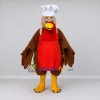 Custom Brown and Red Turkey Chef Character Mascot Costume Adult Full Body Suit for Food Festivals Custom Brown and Red Turkey Chef Character Mascot Costume Adult Full Body Suit for Food Festivals