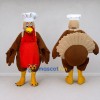 Custom Brown and Red Turkey Chef Character Mascot Costume Adult Full Body Suit for Food Festivals Custom Brown and Red Turkey Chef Character Mascot Costume Adult Full Body Suit for Food Festivals