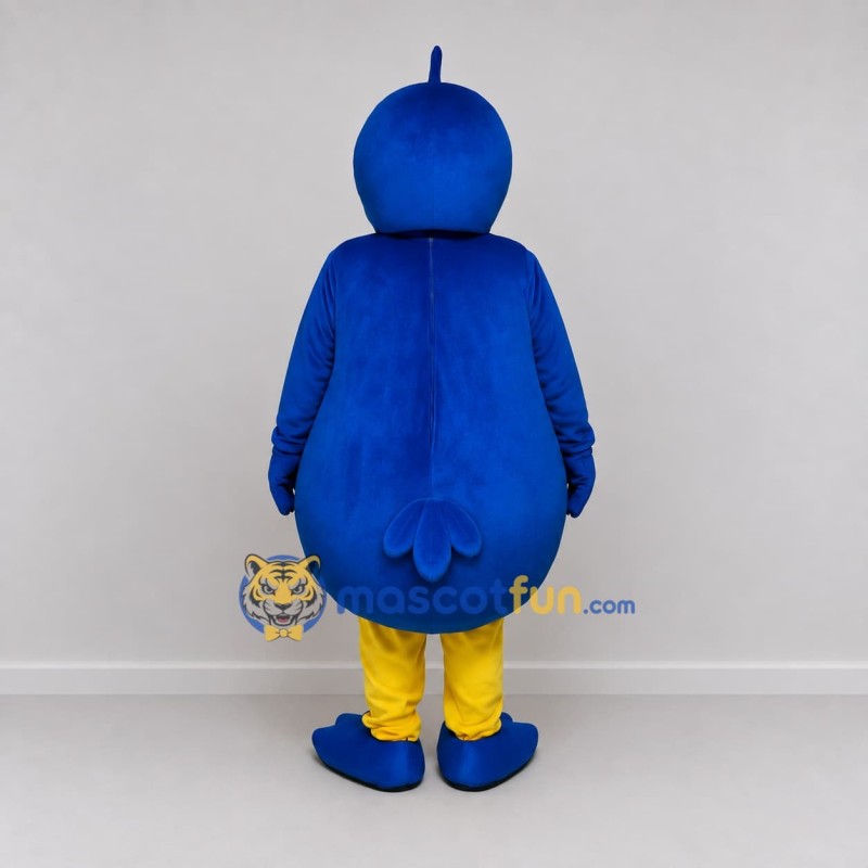 Custom Blue and Yellow Bird Character Mascot Costume Adult Full Body Suit for School Events Custom Blue and Yellow Bird Character Mascot Costume Adult Full Body Suit for School Events
