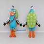 Custom Blue and Green Peacock Character Mascot Costume Adult Full Body Suit for Wildlife Events