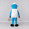Custom Blue and White Sheep Character Mascot Costume Adult Full Body Suit for Farm Events