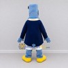 Custom Blue and Navy Long-Nosed Character in a Coat Mascot Costume Adult Full Body Suit for Theme Parties Custom Blue and Navy Long-Nosed Character in a Coat Mascot Costume Adult Full Body Suit for Theme Parties