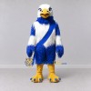 Custom Blue and White Eagle Character with a Sash Mascot Costume Adult Full Body Suit for Sports Events