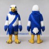 Custom Blue and White Eagle Character with a Sash Mascot Costume Adult Full Body Suit for Sports Events
