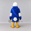 Custom Blue and White Eagle Character with a Sash Mascot Costume Adult Full Body Suit for Sports Events