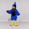 Custom Blue and Black Crested Bird Character Mascot Costume Adult Full Body Suit for Sports Events Custom Blue and Black Crested Bird Character Mascot Costume Adult Full Body Suit for Sports Events
