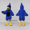 Custom Blue and Black Crested Bird Character Mascot Costume Adult Full Body Suit for Sports Events Custom Blue and Black Crested Bird Character Mascot Costume Adult Full Body Suit for Sports Events