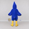 Custom Blue and Black Crested Bird Character Mascot Costume Adult Full Body Suit for Sports Events Custom Blue and Black Crested Bird Character Mascot Costume Adult Full Body Suit for Sports Events