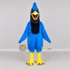 Custom Blue and Black Crested Bird Character Mascot Costume Adult Full Body Suit for Sports Events Custom Blue and Black Crested Bird Character Mascot Costume Adult Full Body Suit for Sports Events