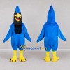 Custom Blue and Black Crested Bird Character Mascot Costume Adult Full Body Suit for Sports Events Custom Blue and Black Crested Bird Character Mascot Costume Adult Full Body Suit for Sports Events