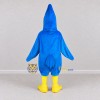 Custom Blue and Black Crested Bird Character Mascot Costume Adult Full Body Suit for Sports Events Custom Blue and Black Crested Bird Character Mascot Costume Adult Full Body Suit for Sports Events
