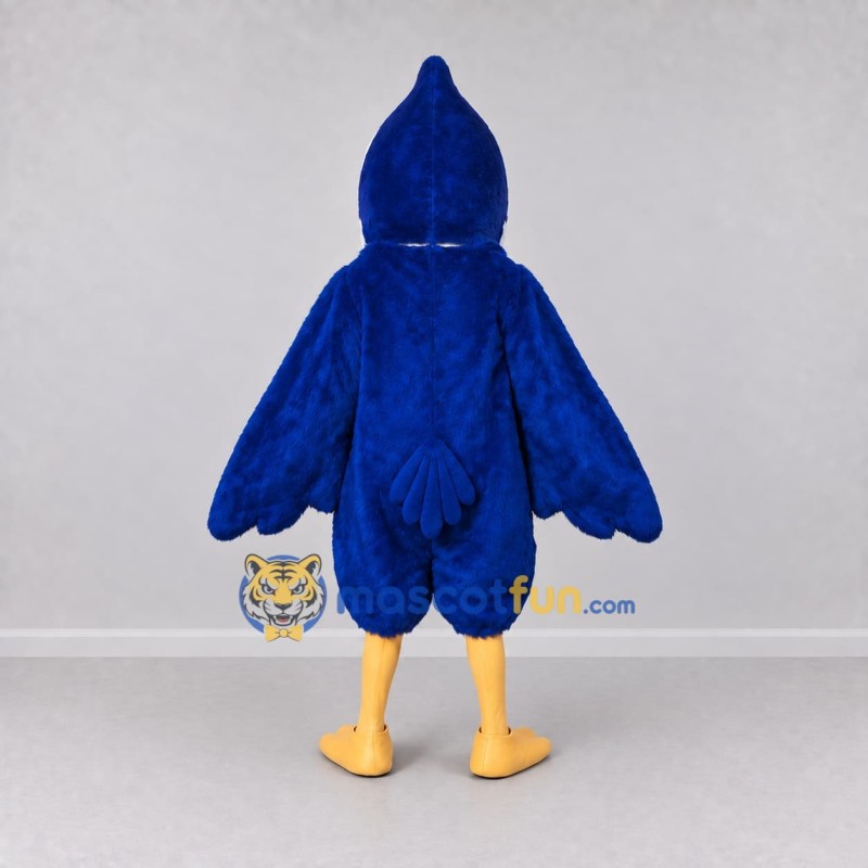 Custom Blue and White Toothy Bird Character Mascot Costume Adult Full Body Suit for Theme Parties Custom Blue and White Toothy Bird Character Mascot Costume Adult Full Body Suit for Theme Parties