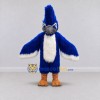 Custom Blue and White Crested Bird Character Mascot Costume Adult Full Body Suit for School Events Custom Blue and White Crested Bird Character Mascot Costume Adult Full Body Suit for School Events