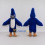 Custom Blue and White Crested Bird Character Mascot Costume Adult Full Body Suit for School Events