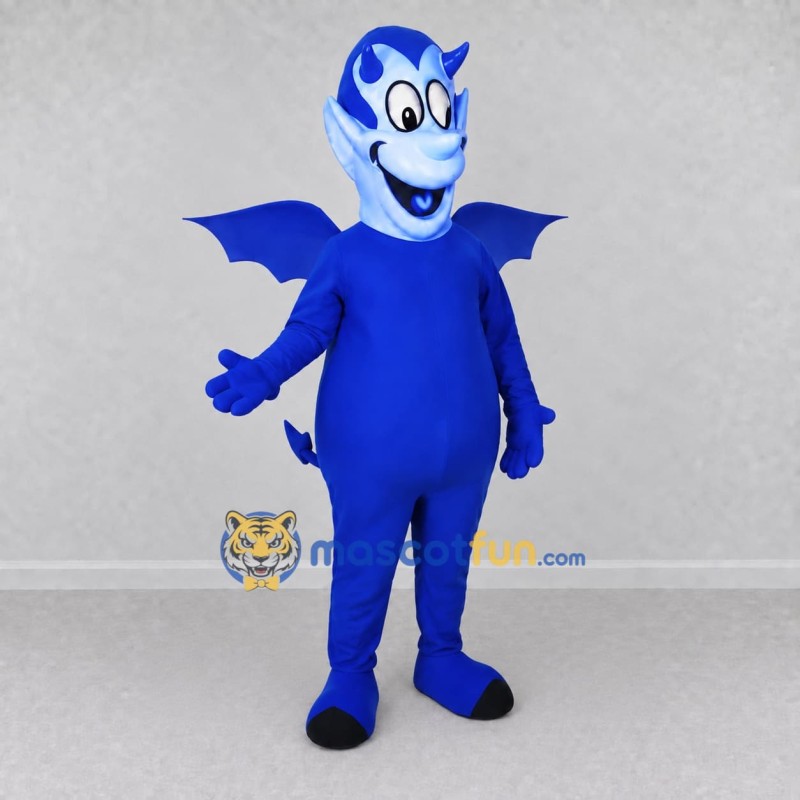 Custom Blue and White Winged Dragon Character Mascot Costume Adult Full Body Suit for Theme Parties Custom Blue and White Winged Dragon Character Mascot Costume Adult Full Body Suit for Theme Parties
