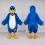 Custom Blue and White Duck Character Mascot Costume Adult Full Body Suit for School Events