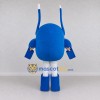 Custom Blue and White Antenna Robot Character Mascot Costume Adult Full Body Suit for Theme Parties Custom Blue and White Antenna Robot Character Mascot Costume Adult Full Body Suit for Theme Parties
