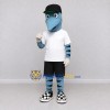 Custom Blue and Black Bird Character in Streetwear Mascot Costume Adult Full Body Suit for Theme Parties Custom Blue and Black Bird Character in Streetwear Mascot Costume Adult Full Body Suit for Theme Parties